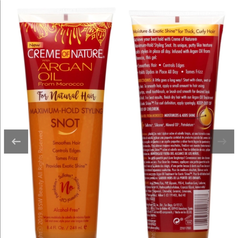 Creme of Nature Argan Oil Maximum-Hold Styling Snot